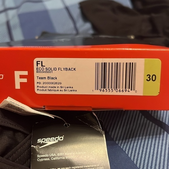 NWT Speedo Women's Swimsuit One Piece Prolt Flyback Solid Adult Team black 30 - Picture 5 of 9